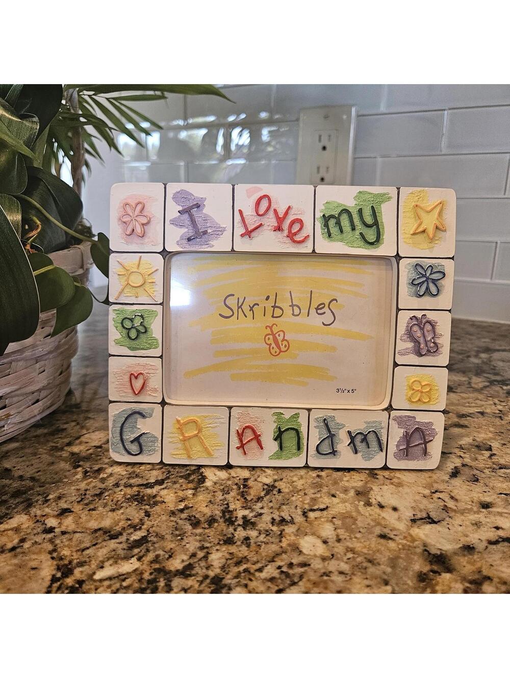 Scribbles "I Love Grandma"  Picture Frame 3.5x5 Opening